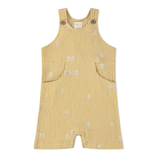 Golden Beach Huts Gauze overalls by Ettie + H