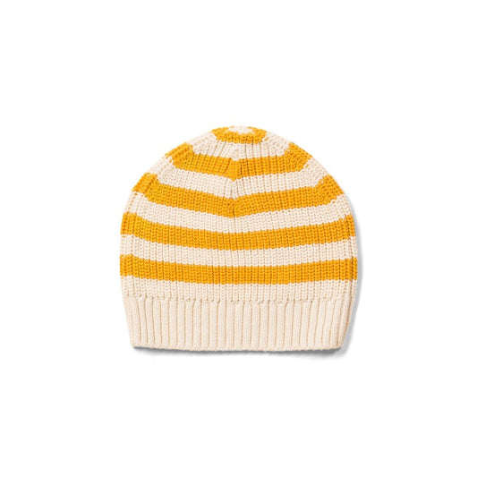 Gold Stripe Knitted Hat by Little Green Radicals