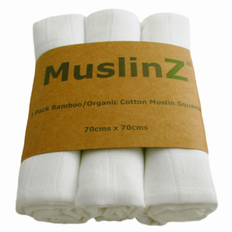 White Organic Muslin Squares by MuslinZ