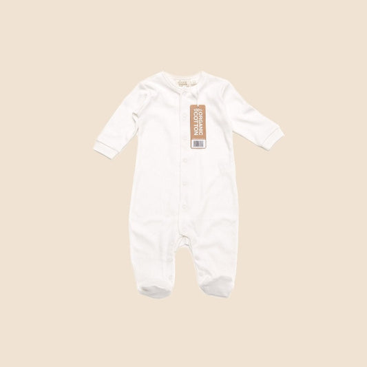 Natural Footed Romper by Little Green Radicals