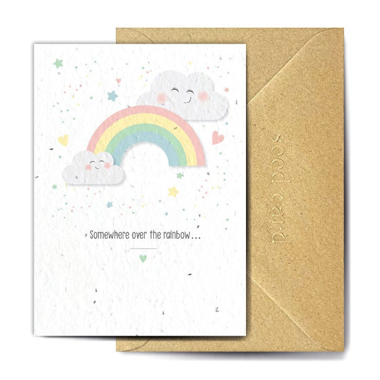 'Somewhere over the rainbow' Plantable Card