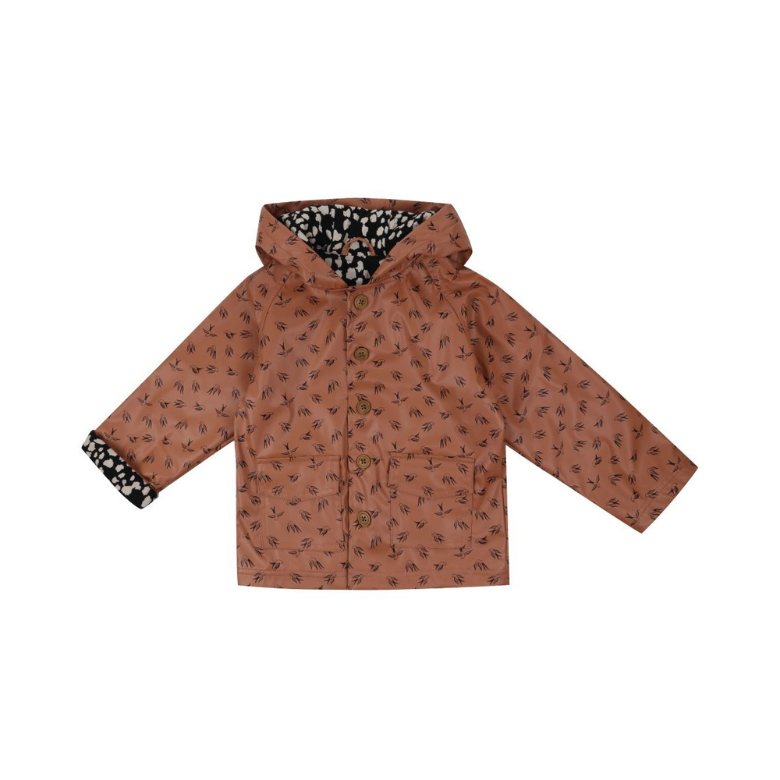 Bird Print Eco Raincoat by Turtledove London