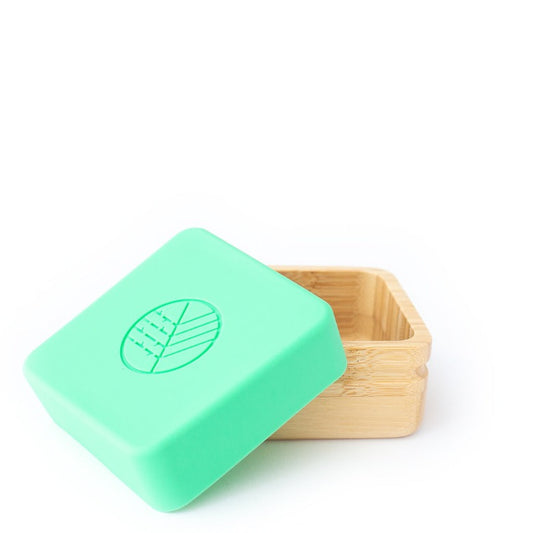 Bamboo Snack Pots 2 Pack Green and Grey by Eco Rascals