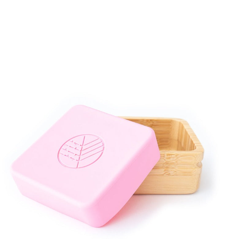 Bamboo Snack Pots 2 Pack Pink and Grey by Eco Rascals