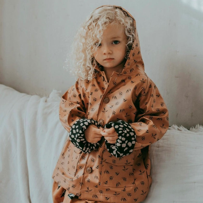 Bird Print Eco Raincoat by Turtledove London